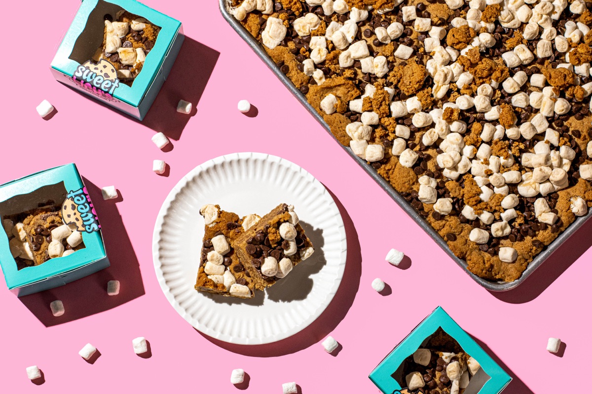 S'mores cookies fresh from the oven